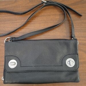 Matc By Marc Jacobs Black Leather Crossbody Purse